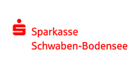 Logo der Sparkasse Schwaben-Bodensee mit roter Schrift und weißem Hintergrund