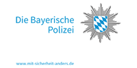 die Bayrische Polizei Logo auf weißem Hintergrund